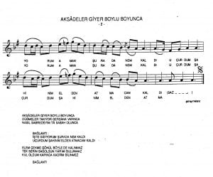 aksadeler giyer boylu boyunca nota2