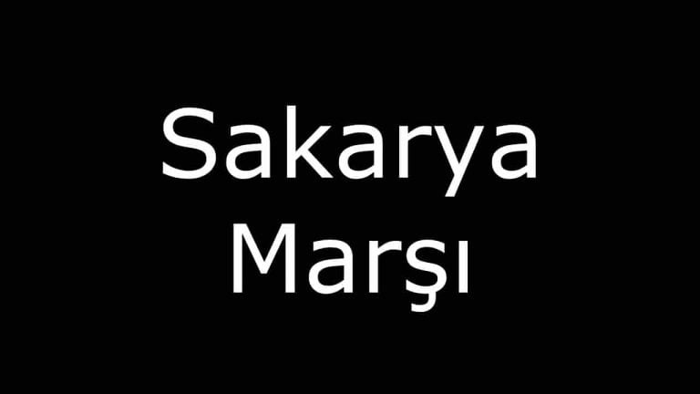 Sakarya Marşı Notaları