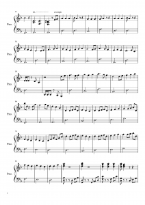 karayip korsanlari piyano notalari 2