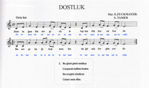 dostluk sarki notasi