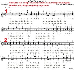 Gonul sayfam baglama notalari