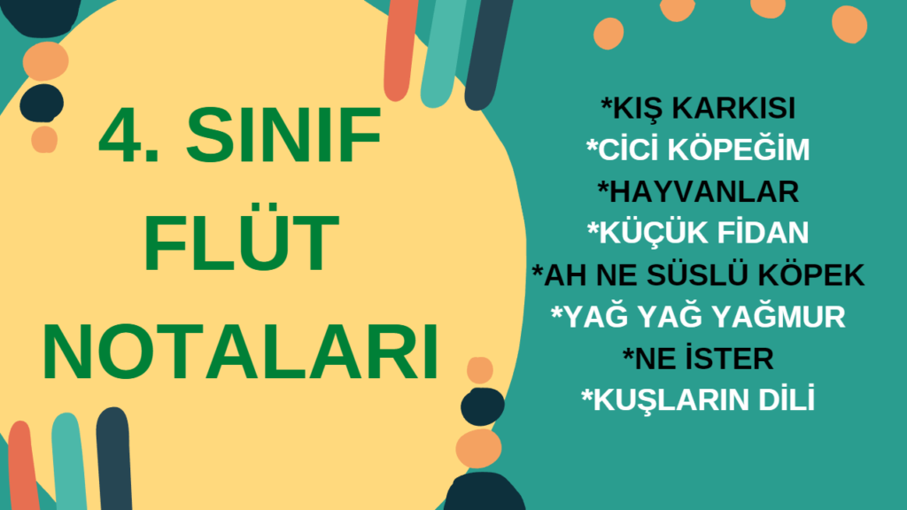 4. Sınıf Müzik Notaları Flüt