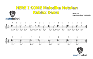 Roblox Doors – HERE I COME Melodika Notaları