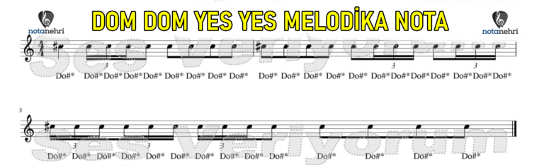 Dom Dom Yes Yes Melodika Nota