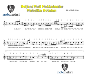 Heijan/Muti Hokkabazlar Melodika Notaları