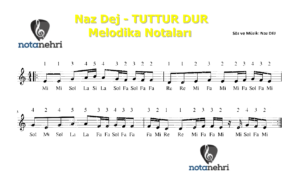 Naz Dej – TUTTUR DUR Melodika Notaları