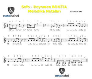 Sefo – Reynmen BONİTA Melodika Notaları