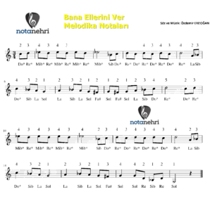 Bana Ellerini Ver Melodika Notaları