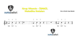Grup Vitamin – İSMAİL Melodika Notaları