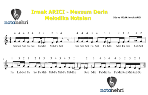 Irmak ARICI – Mevzum Derin Melodika Notaları