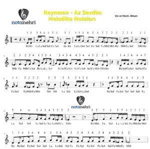 Reynmen – Az Sevdim Melodika Notaları