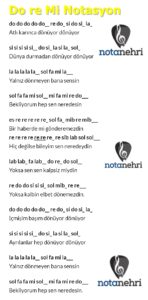 Ajda Pekkan – Atlı Karınca Keman, Flüt, Melodika, Org Notaları