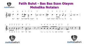 Fatih Bulut – Bas Bas Sızın Olayım Melodika Notaları